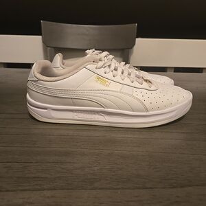 Puma GV Special Mens White Leather Lifestyle Sneakers Shoes Size 13